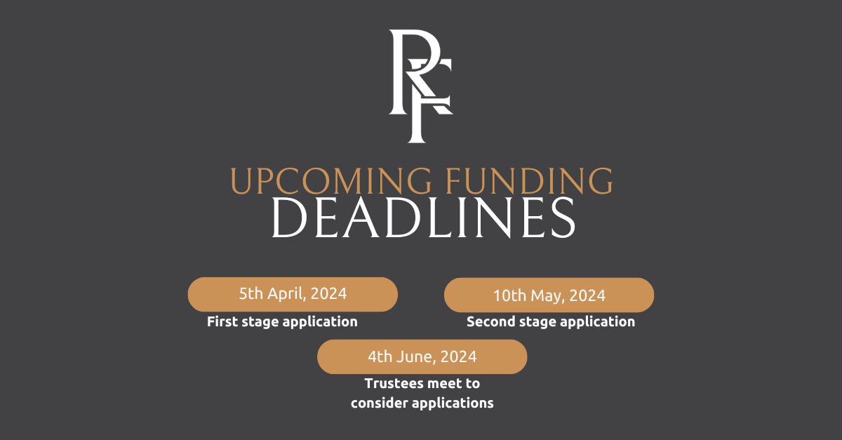 📅The deadline for the first stage of our upcoming funding round is Friday, 5th April 2024. Applications received after this date will be considered in the following round, which will take place on Friday, 20th September. More information: racingfoundation.co.uk/our-grants-pro…