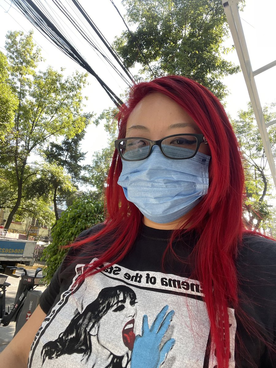 The pollution is so bad in Mexico City that I have to wear a mask. I thought I was going to die in my sleep because I couldn’t breath. 😷