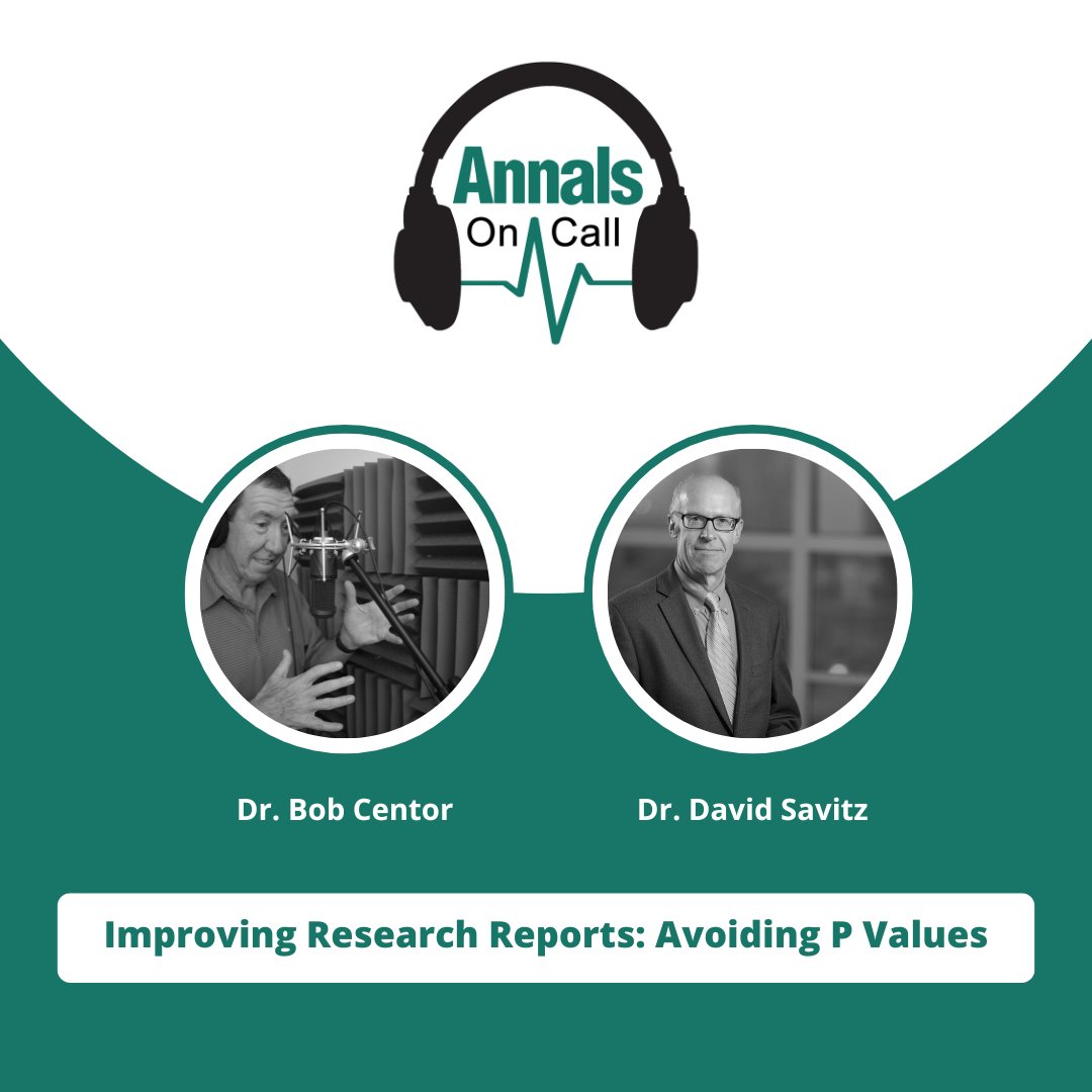 In this episode of #AnnalsOnCall, @medrants discusses how to go beyond statistical significance testing when interpreting study findings with Dr. David Savitz: ow.ly/rwWb50R7uJk