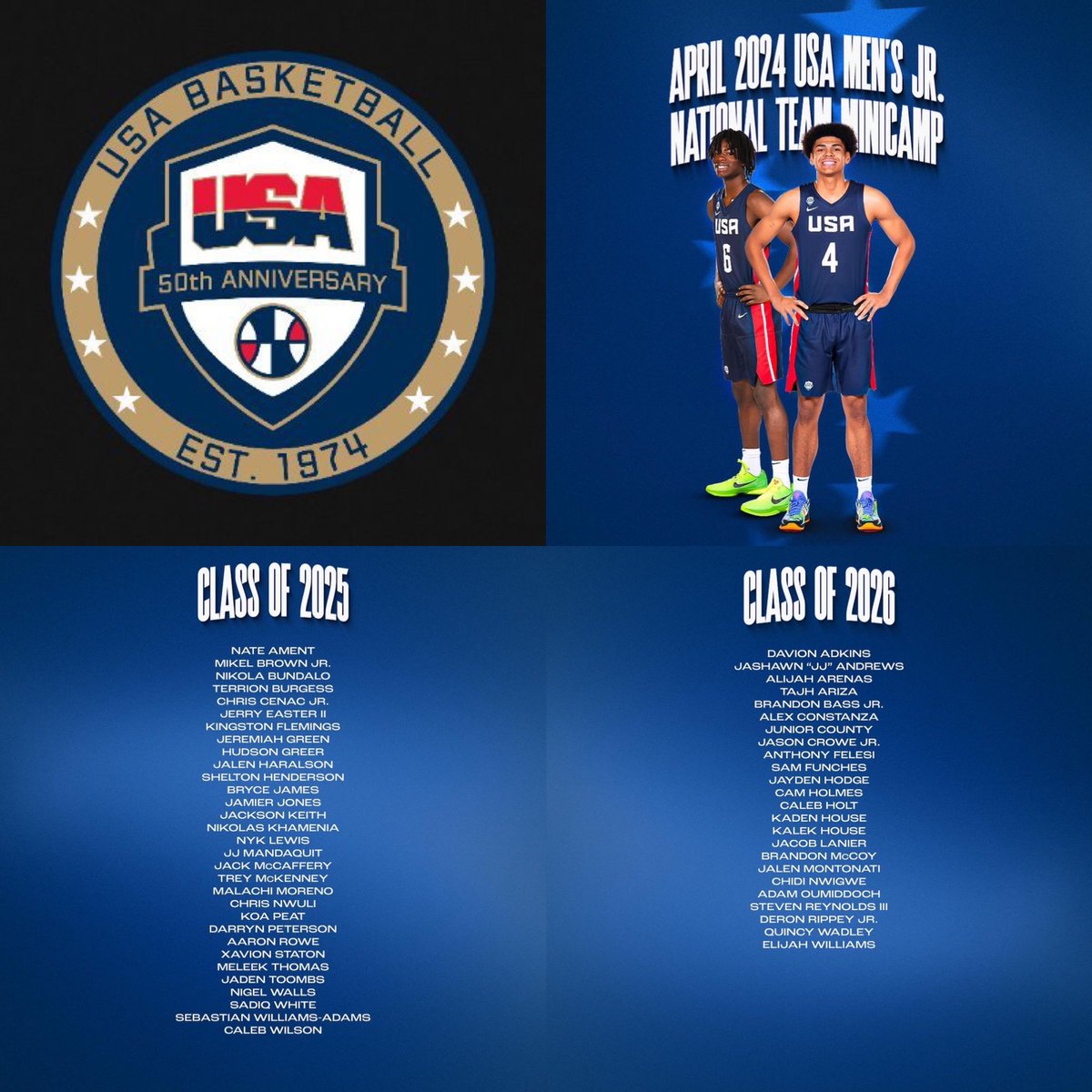 🚨Coverage Note🚨 We’ll be in PHX, AZ with 👀 on the @usabjnt mini-camp. @Jewlzonthemic will be providing updates once the action starts Thursday. Some of the TX talent: @HudsonGreer1 @K1ngFlemings @_showtimedee @Malachibooker3 Shelton Henderson Ryan Hampton @Jadentoombs1…