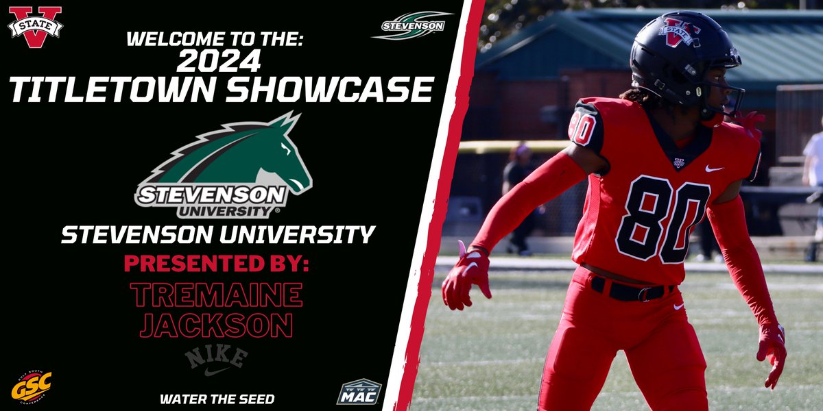 🔴⚫️Confirmed ⚫️🔴 Stevenson University is coming to the Titletown Showcase!! We're juiced to have the The Middle Atlantic Conference represented in Titletown! Sign Up with this link⬇️ tinyurl.com/3tmtnpxx #WaterTheSeed