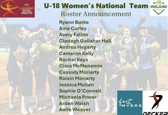 Can’t wait for The Women’s U-18 World Cup in Dallas! Especially looking forward to playing against U.S.A. @IrishFPSoftball @KeithMaley32 @ericholtz1313 @chrisrowan2323 @CoachDCruz3 @chris_stelma @USASoftball