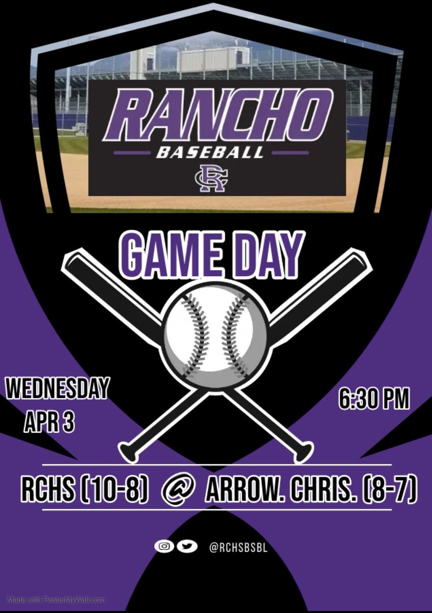 Baseball under the lights! The Cougars get to play a rare night game at Arrowhead Christian tonight at 6:30 pm. Come out and root on your Cougars!