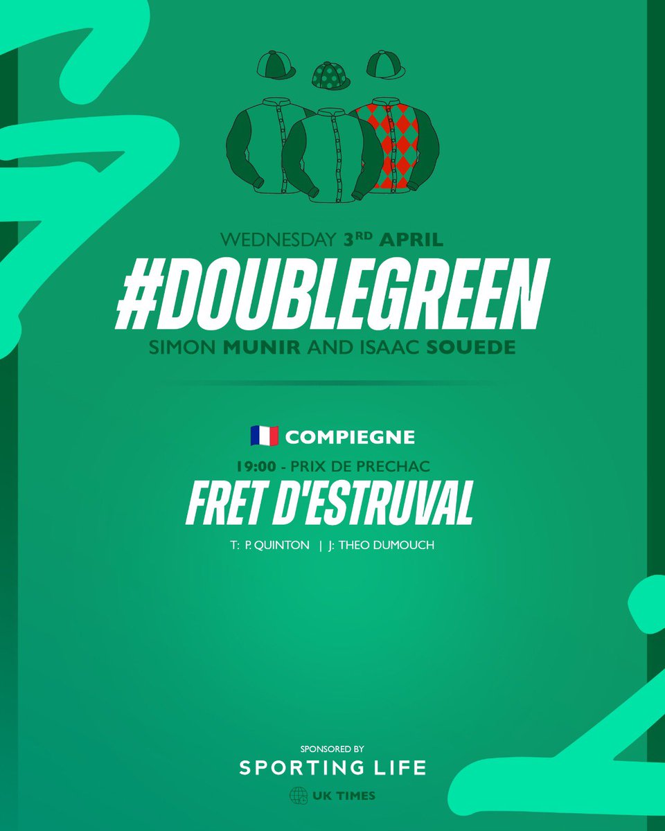 One runner tonight at Compiegne! 🐎🇫🇷 #DoubleGreen