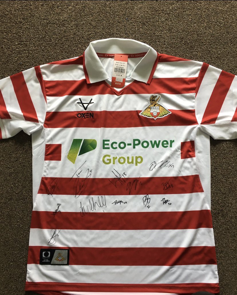 Doncaster Rovers Squad Signed Shirt £25 first come first served Funds to be used to help support grassroots football