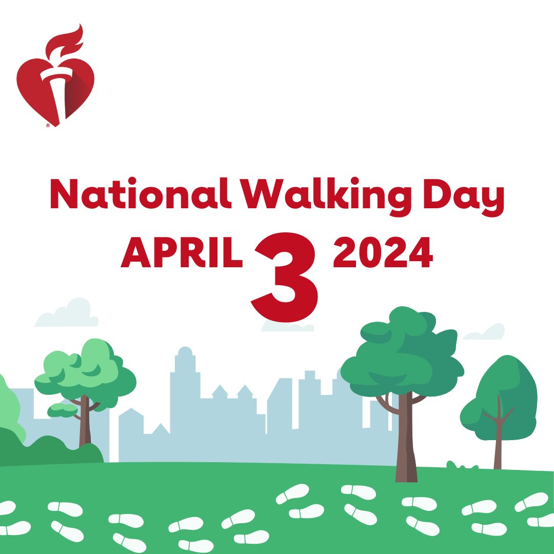 Its #NationalWalkingDay! Get up and get moving to take STEPS towards better cardiovascular health!