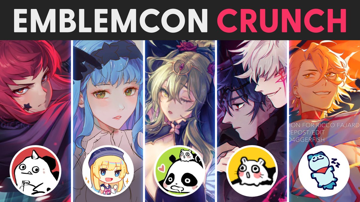 it's that time of year! EmblemCon is back and so is the last minute art crunch with @d4ggerfish @faith0m @kaijuicery @taiwonton ! drop in on fri, apr 5 @ 6 pm pst to hear us shoot the breeze on all things fire emblem while we draw away!