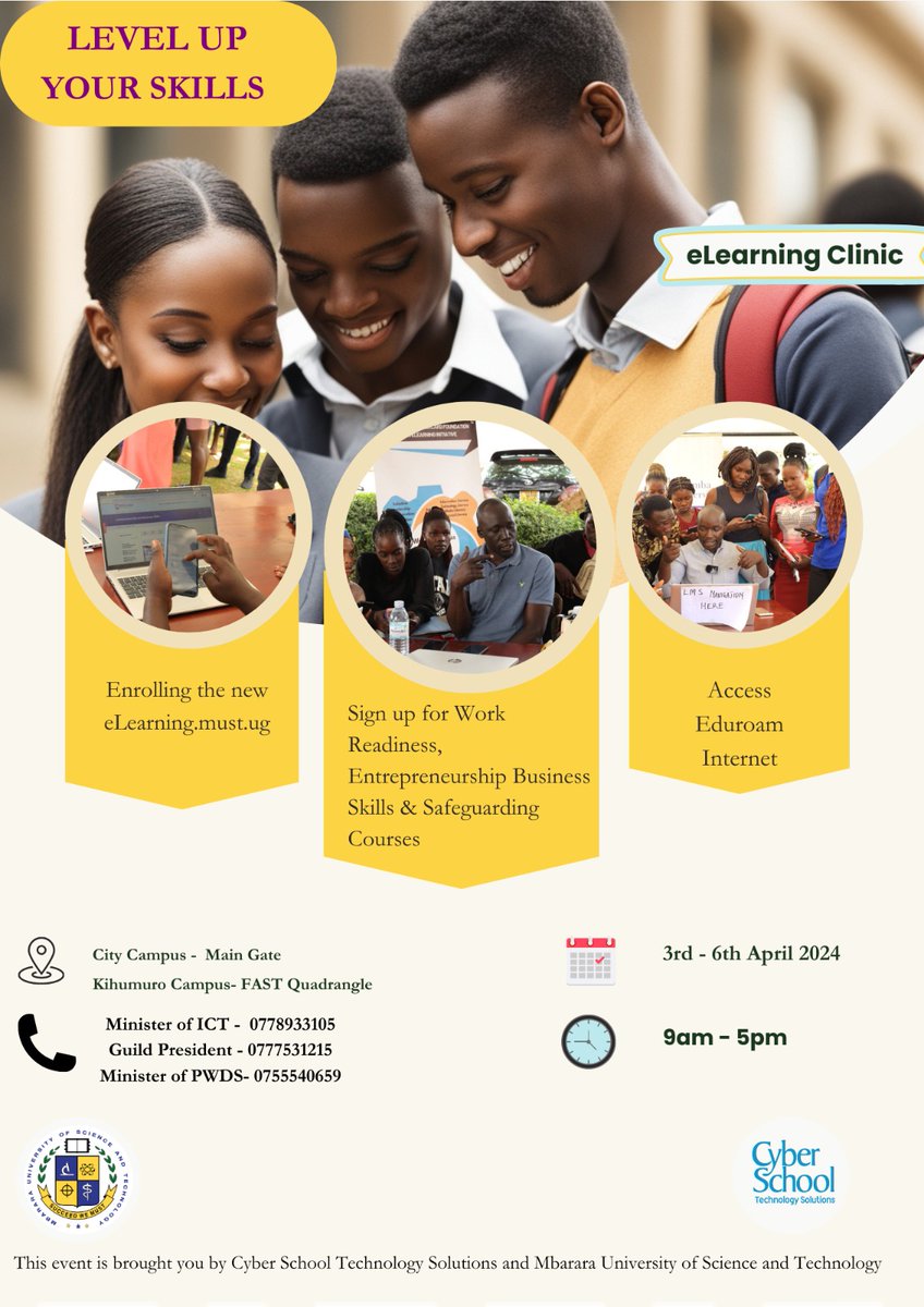 Join the journey and be Part of the Digital Revolution! Let's revolutionize education together! Come register for Edurom and unlock a world of online learning possibilities, and free internet. We will guide and support you every step of the way at the eLearning Clinic. 👇👇