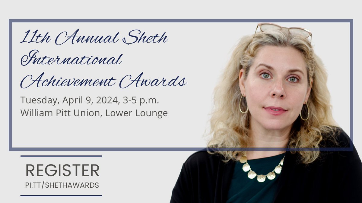 Dr. Jennifer Brick Murtazashvili is the Founding Director of @CGMPitt & @pittgspia professor. Join us to recognize her significant contributions to international research, education, and engagement! pi.tt/shethawards.