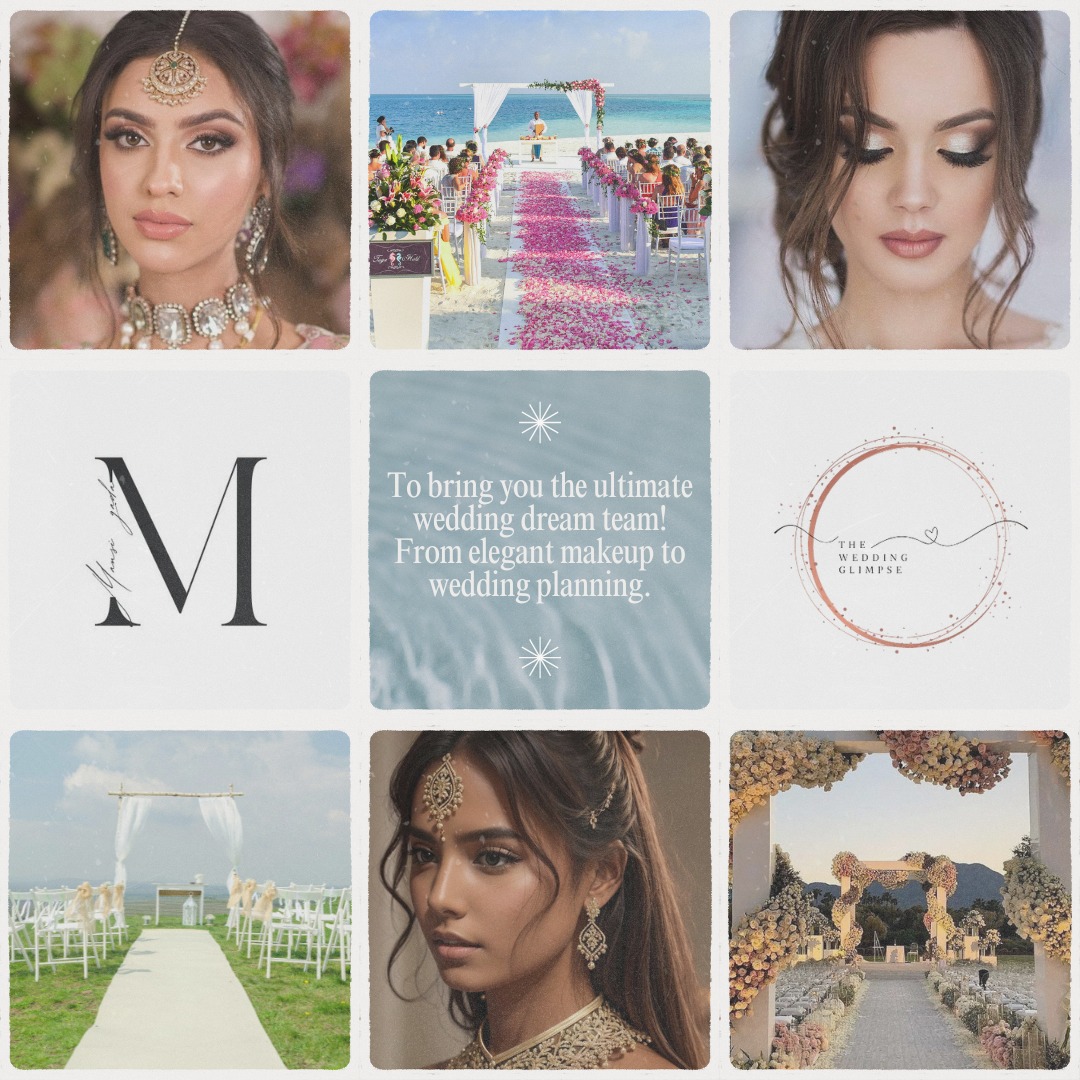 BeautyBizWhiz's tweet photo. Glamour Meets Elegance: A Perfect Wedding Duo💒 
👰 Brides-to-be, listen up! We’ve teamed up with the fabulous @WeddingGlimpse to bring you the ultimate wedding experience.👑
Tag your bride-to-be and follow us to avail wedding offers💫 #WeddingPlan #bridetobe  #bridalmakeup https://t.co/EXKxinTVtX