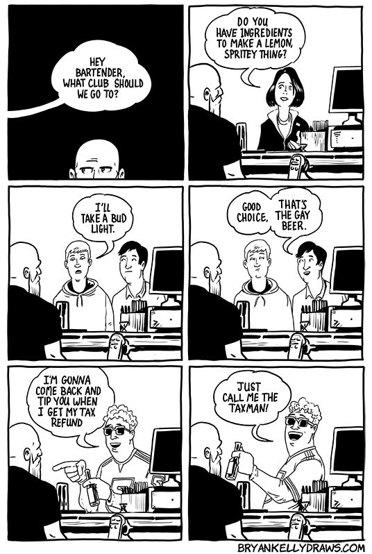 bryankellydraws's tweet photo. True Tales From The Bar #161
#truetalesfromthebar #barcomic #bartender #bartenderlife #barlife https://t.co/5iVlEGKtho