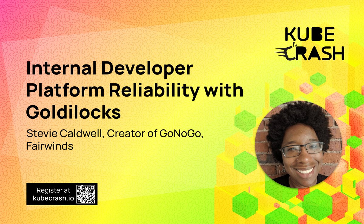 Don’t miss this KubeCrash talk: IDP Reliability with Goldilocks by @fairwindsops' Stevie Caldwell. Register today! 👉 kubecrash.io
