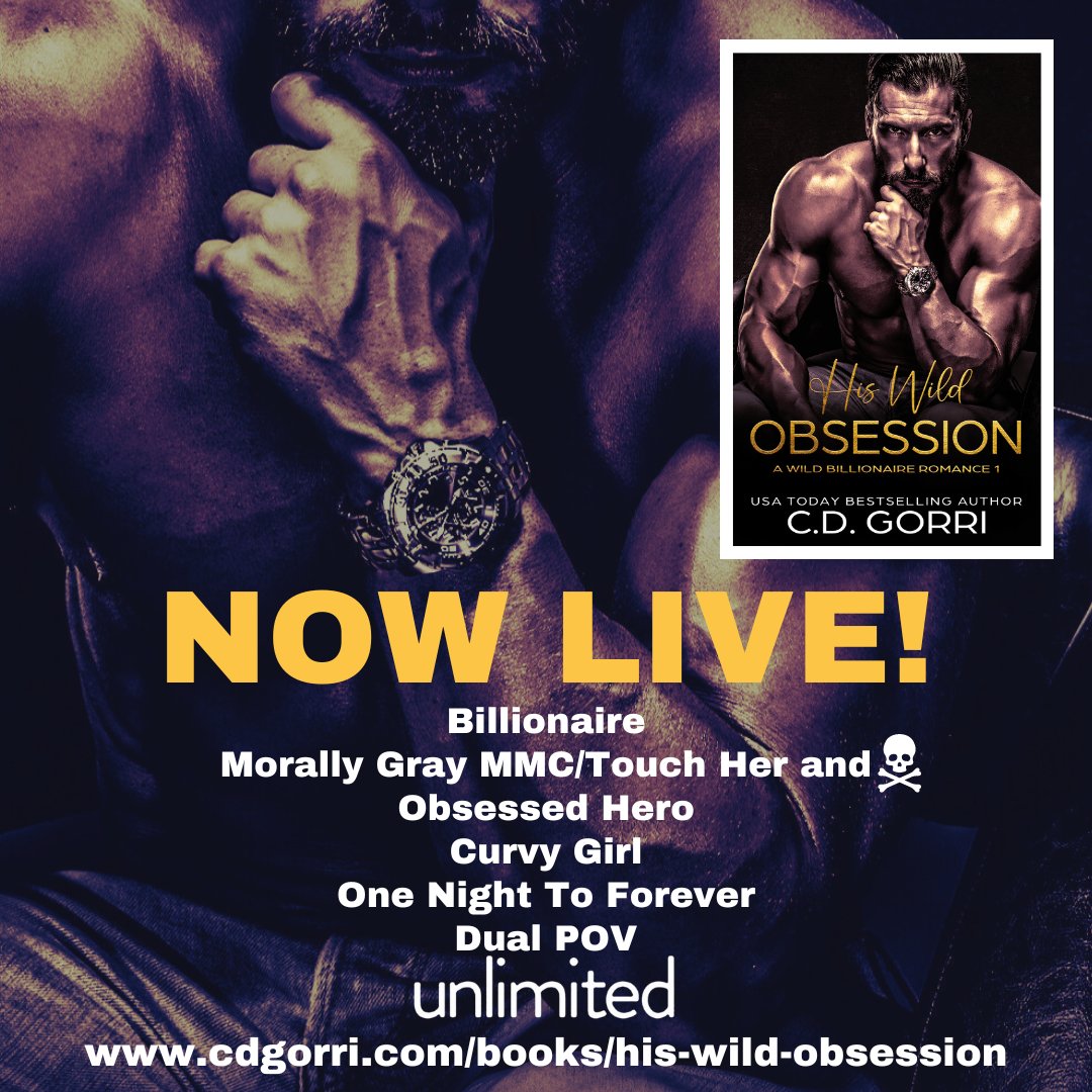 ★ NEW RELEASE ★ Book: His Wild Obsession (Wild Billionaire Romance Book 1) Author: C.D. Gorri Purchase: cdgorri.com/books/his-wild… He’s a hardened ex-criminal. She’s a stranger to his world. @cgor22
