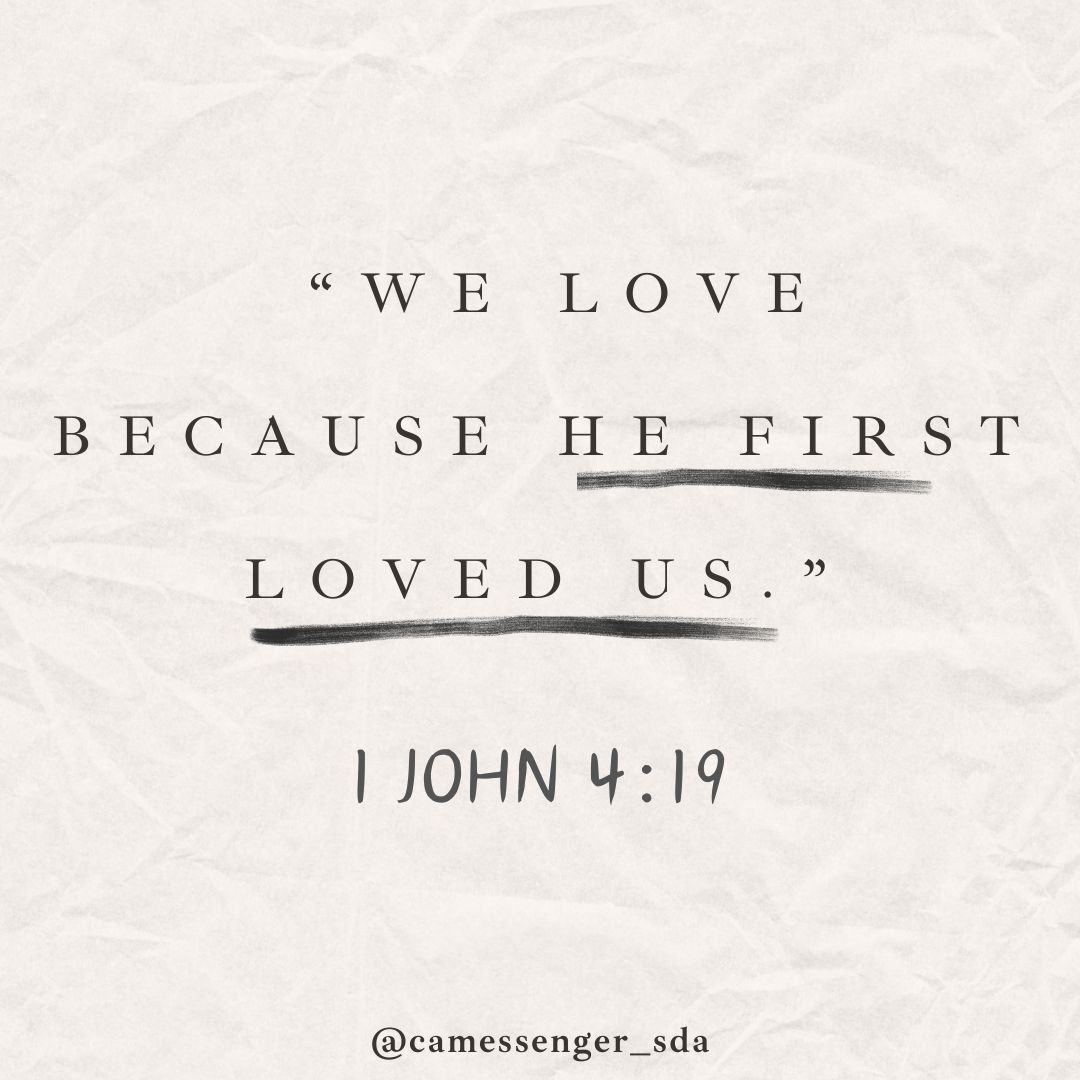 God is the originator of all good and no human being is able to exercise love if doesn't come from the Lord. 

'We love others because He loved us first.'
.
.
.
.
.
.
.
.
#BibleVerse #BibleQuote #Quotes #InspirationalQuote #SDACC