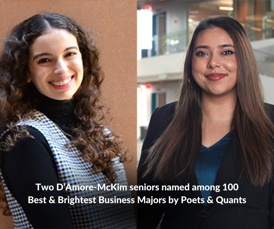 Northeastern D’Amore-McKim School of Business (@nu_business) on Twitter photo Congratulations to Samantha Davidson and Pratika Katiyar, two exceptional #damoremckim seniors named among the 100 Best & Brightest Business Majors by <a href="/PoetsAndQuants/">Poets&Quants</a> For Undergrads! 🎉 Congratulations to Samantha Davidson and Pratika Katiyar, two exceptional #damoremckim seniors named among the 100 Best & Brightest Business Majors by <a href="/PoetsAndQuants/">Poets&Quants</a> For Undergrads! 🎉
