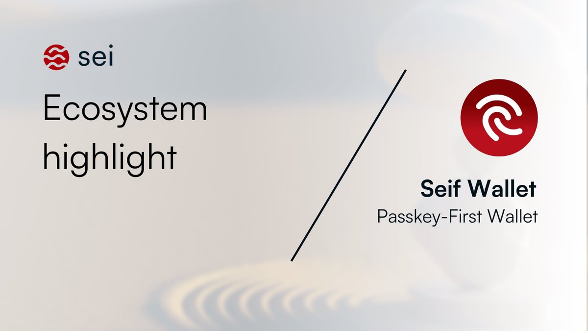 Sei π΄ (@seinetwork) on Twitter photo The Sei ecosystem just got bigger with the introduction of <a href="/Seif_Wallet/">Seif | The Sei Wallet π΄π¨</a>, the world's first Passkey-First Wallet.
π« No seed phrases or passwords required
π Sign transactions with FaceID/TouchID instantly
π Compatible with Sei v2 & CW
π 1-click in-wallet staking & swapping The Sei ecosystem just got bigger with the introduction of <a href="/Seif_Wallet/">Seif | The Sei Wallet π΄π¨</a>, the world's first Passkey-First Wallet.
π« No seed phrases or passwords required
π Sign transactions with FaceID/TouchID instantly
π Compatible with Sei v2 & CW
π 1-click in-wallet staking & swapping
