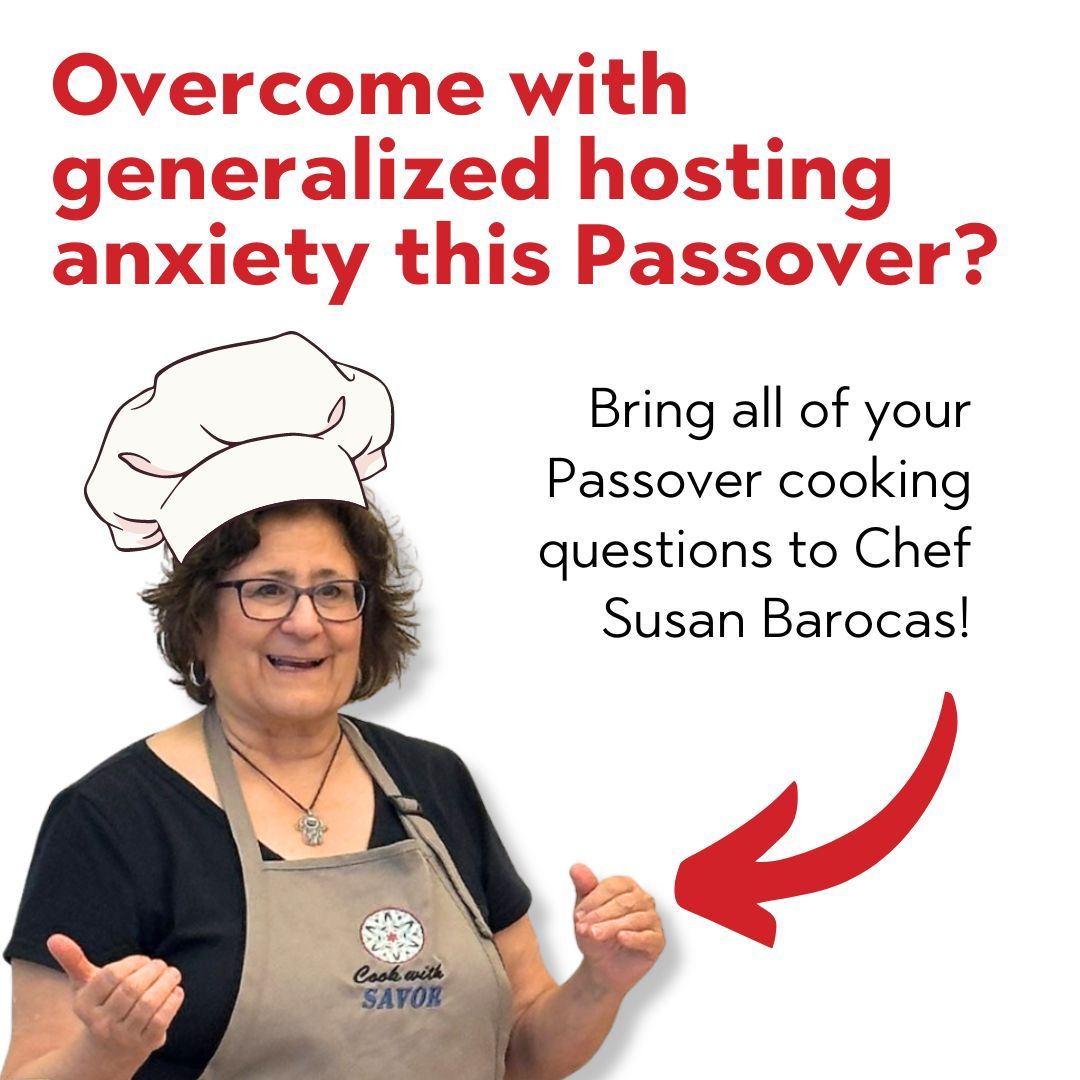 What's a non-chocolate Passover dessert? Delicious vegan main dish? How do I wow both my picky sister—and my foodie father-in-law? On Sunday, April 7, 1-2:30 pm Eastern, bring all your Passover cooking questions to Chef Susan Barocas. RSVP at buff.ly/4as57ka.