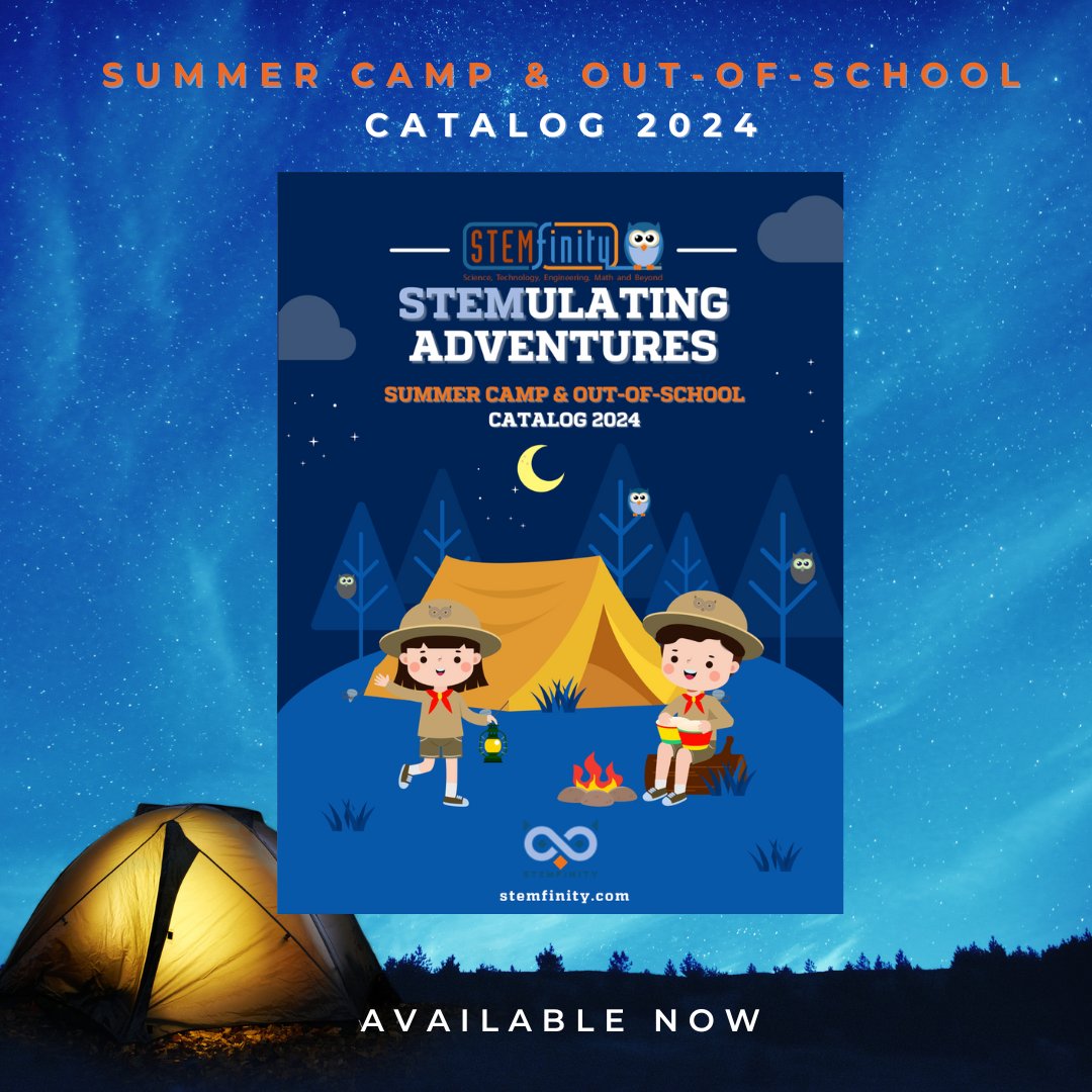 Elevate your STEM offerings with STEMfinity's Summer Camp & Out-of-School Catalog. 💡 Packed with exciting activities and resources to ignite curiosity in STEM fields. Explore now! stemfinity.com/pages/summer-c… #STEM #SummerCamp #Afterschool