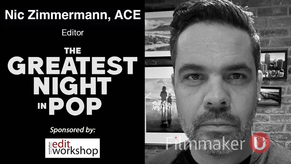 "The Greatest Night in Pop" Editor Nic Zimmermann, ACE Joins Filmmaker Today at 2PM ET!
 In this episode Nic dives into his experience working on the doc "The Greatest Night in Pop"

Watch on YouTube youtu.be/4YTKSc3xNy4