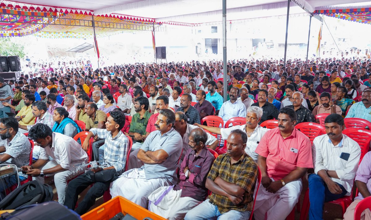 Participated in public rallies for the Left Democratic Front's Lok Sabha campaign, supporting Com. Adv. Joice George in Idukki constituency. Massive turnout at Kothamangalam, Rajakkad, and Kattappana reflects overwhelming support we’ve gained. Idukki stands against communalism,…