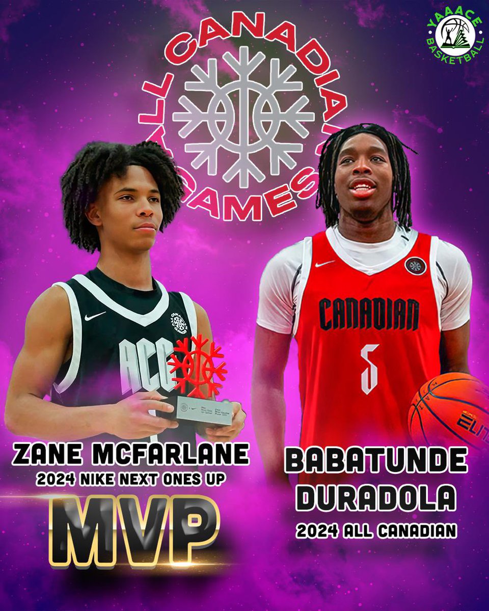 @ZaneMcFarlane1 @5ivebaba did their thing at the 2024 @AllCanadianGame both @YAAACE_si @Canada_Elite athletes. @UnitedScholasti @DMEAcademyMBB