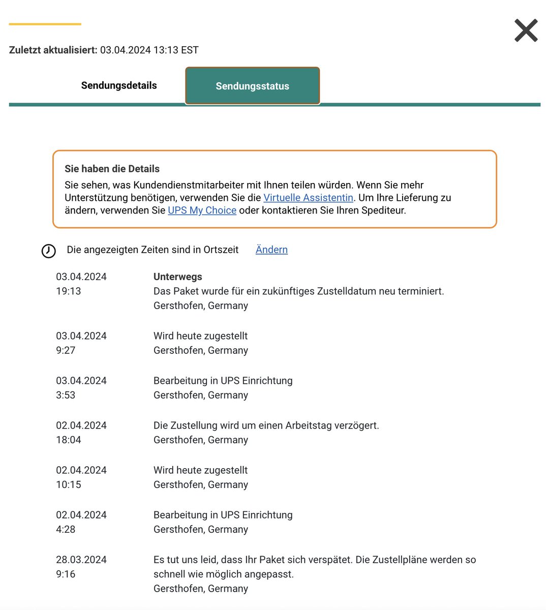 kinothUI's tweet image. Sollte ich mal ein Paket verschicken, dann garantiert nicht mit UPS-Germany #ups_DE 🤣 Wie lange wollt ihr das Paket noch spazieren fahren?