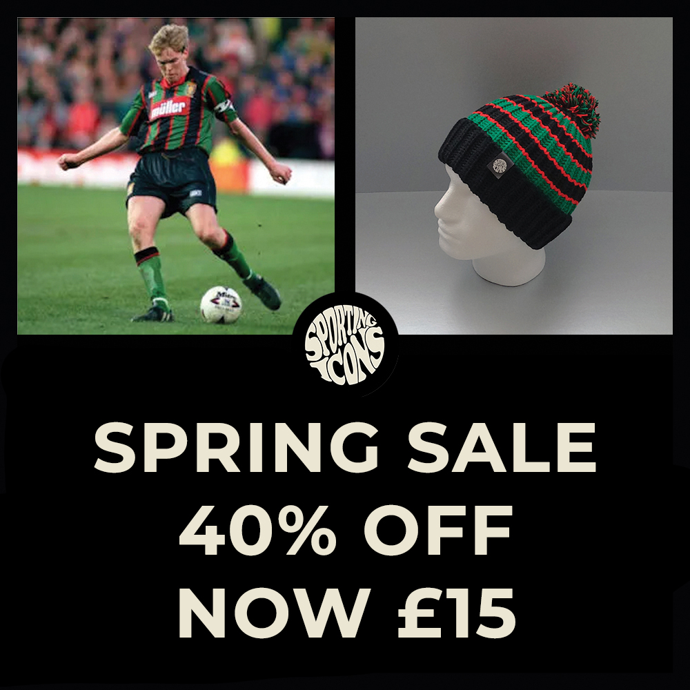 Get 40% Off in our Spring Sale - Now £15 The Staunton Bobble, dedicated to #Villa legend Steve Staunton & inspired by the iconic 93/95 #AVFC away shirt. sportingicons.co.uk/products/staun… #AstonVilla #AVFC