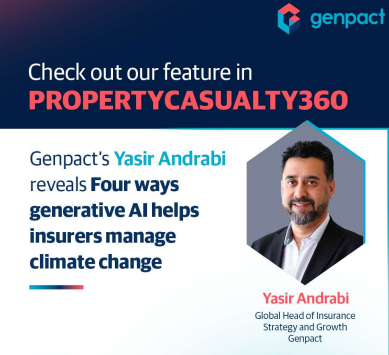 Gen AI can evaluate historical imaging data, climate patterns, and property-specific details to anticipate the potential impact of hurricanes &amp; provide precise predictions. Learn the 4 ways Gen AI helps insurers manage climate change here: bit.ly/49ok7Ph