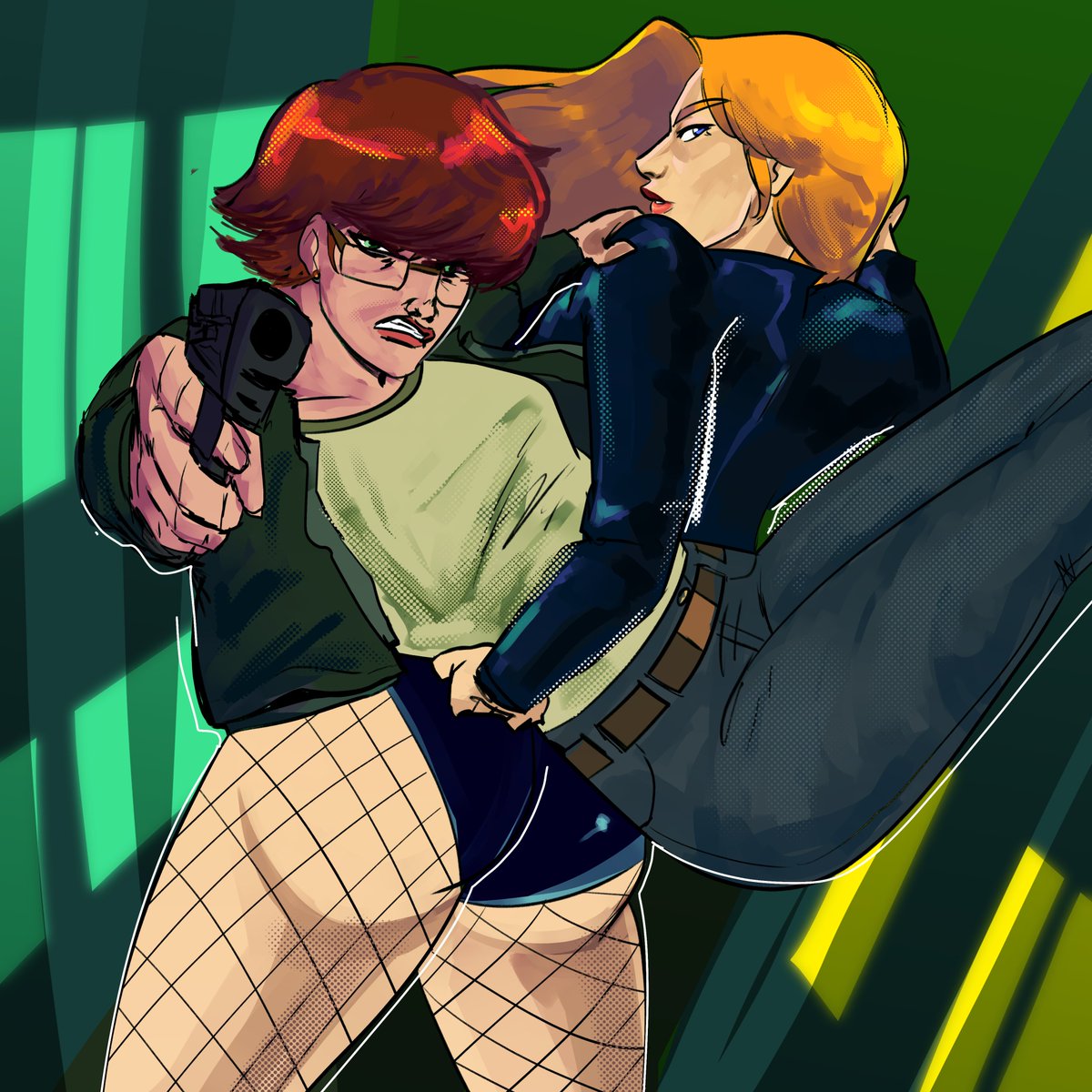 Its the gay girls ever I tried to do a gay cover for them #barbaragordon #dinahlance #oracle #blackcanary #dccomics