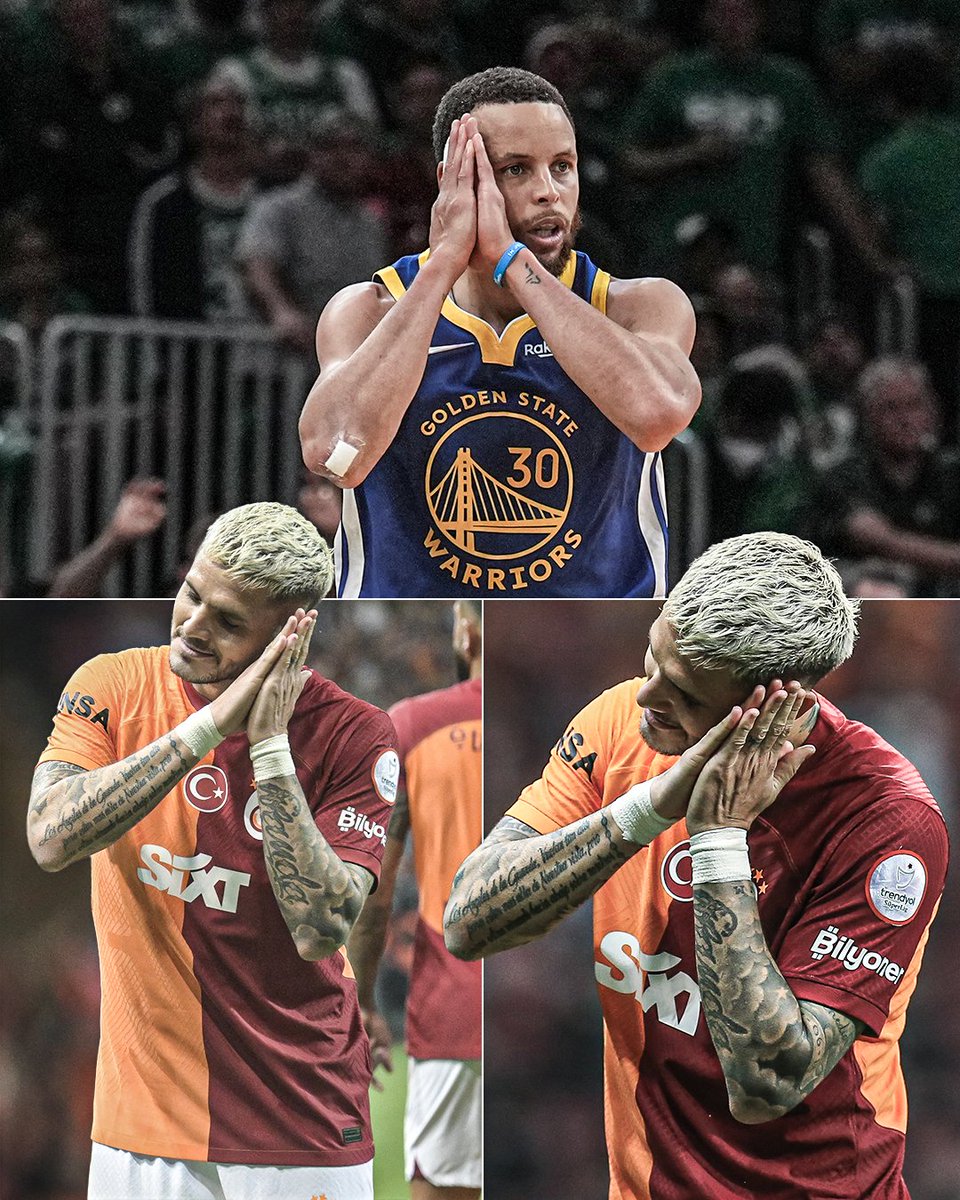 ESPNFC's tweet photo. Mauro Icardi hit the Steph Curry 'Night, Night' celly after scoring for Turkish club Galatasaray in the Süper Lig 🇹🇷😴

Tough 🥶 https://t.co/coC5DjEvrP