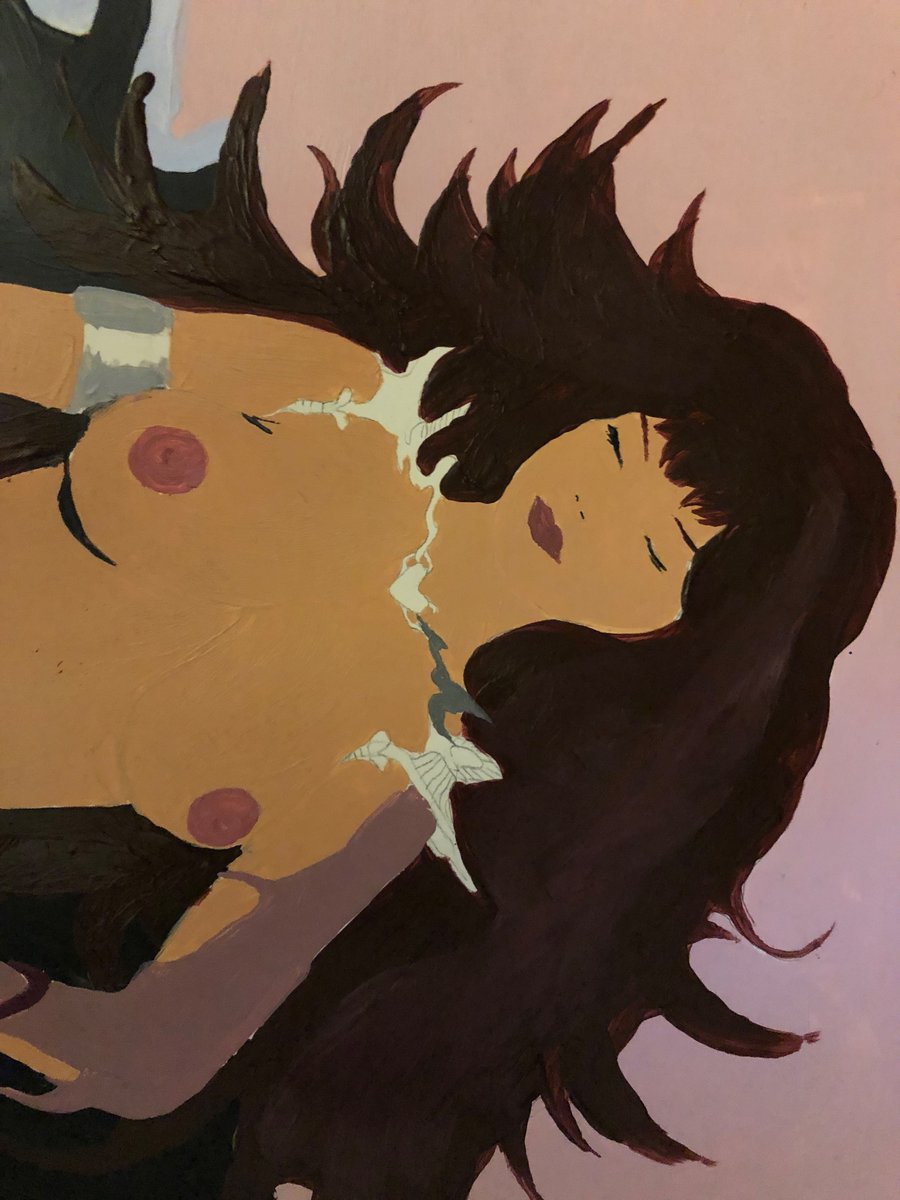 violewindd's tweet photo. thinking abt this painting i made a couple years ago <3 https://t.co/1VPNPoqumq