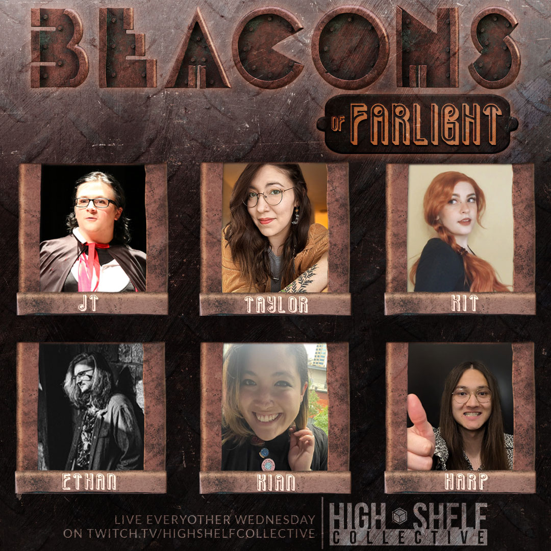 🔥 TONIGHT, 8:30PM EST - 'Beacons of Farlight' RETURNS w/ Arc 2, EP 2! “If only now you could see how they preempted the destruction of their home, you might agree I’m doing the right thing by burning it all down and starting again.” #ttrpg #beaconrpg twitch.tv/highshelfcolle…