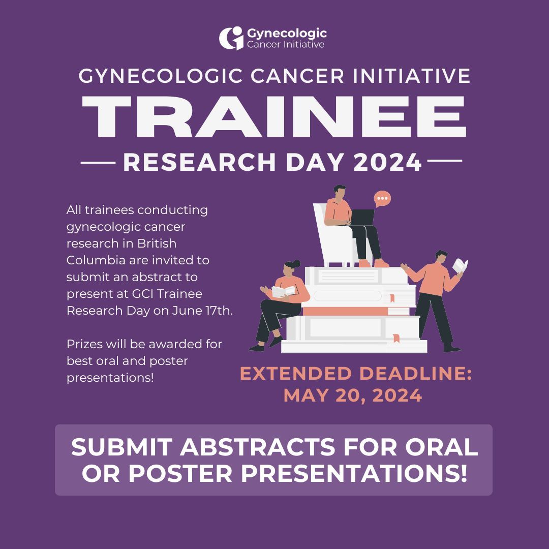 ‼️ EXTENDED DEADLINE FOR ABSTRACT SUBMISSION ‼️ ⏰ Submit your abstracts by May 20, 2024 @ 11:59pm for a chance to present at GCI Trainee Research Day 👉 buff.ly/3N3QoQE 📆 Date: June 17, 2024 📍 Location: In-person (VGH) + Virtual 🕐 Time: 9am to 5pm