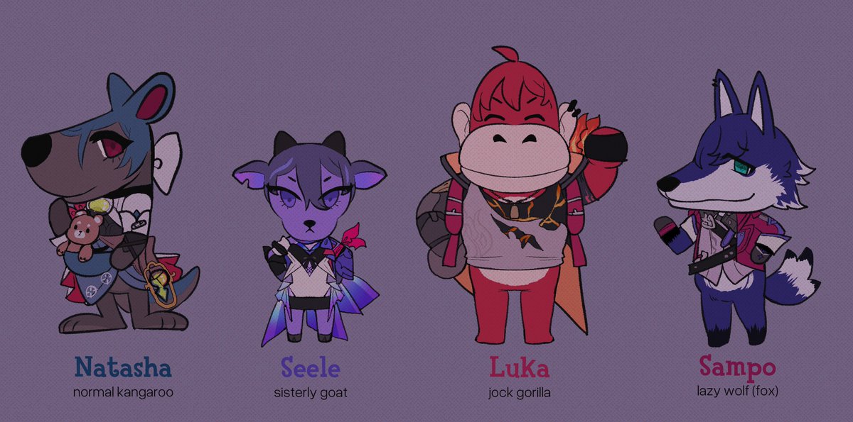 animal crossing x wildfire #honkaistarrail #hsr #animalcrossing #natasha #seele #luka #sampo