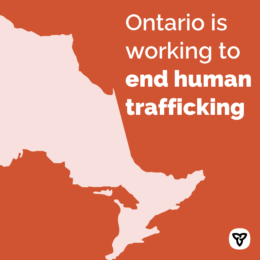 #DYK Ontario has an Anti-Human Trafficking Strategy that works to: - raise awareness - protect victims - intervene early - support survivors - hold offenders accountable 🔗ontario.ca/HumanTrafficki…