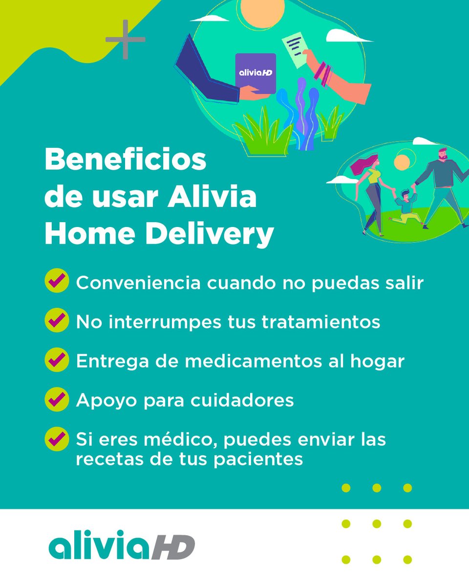 AliviaNetwork's tweet image. Cosas pasan, pero nunca pares tus medicamentos. Son parte esencial de tu bienestar general. 👆🏻

📱 👉🏻 Descarga el app de Alivia Home Delivery: 
bit.ly/AliviaHD1

#aliviahomedelivery 
#aliviahealth
#pacienteprimero