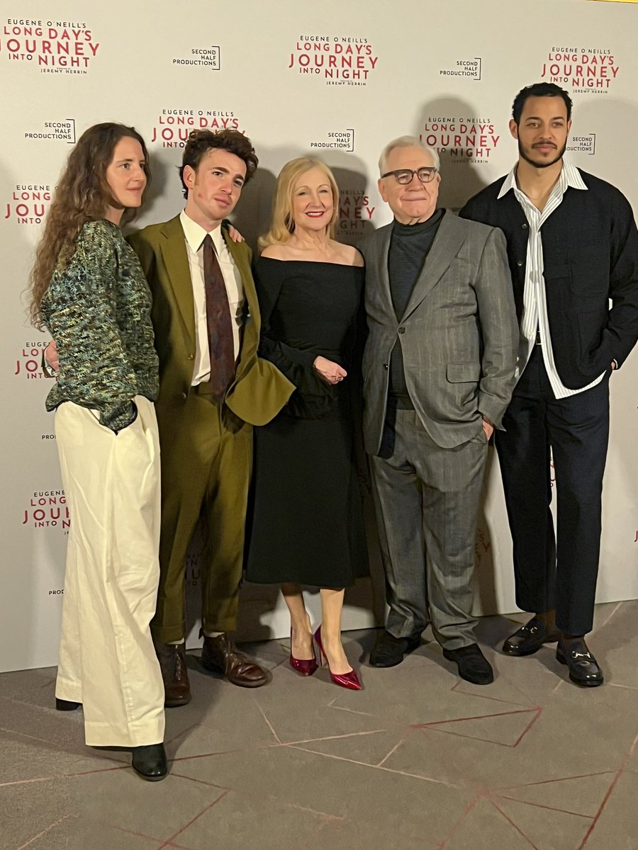 Superb press night last night as Long Day’s Journey Into Night finally opened in the West End with this terrific cast… @breadbutterpr @SecondHalfProds