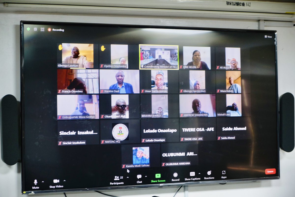 muhammadpate's tweet photo. Effective governance of our health system architecture is critical to delivering improved quality health outcomes for all Nigerians as envisioned in the Nigeria’s Health Sector Renewal Investment Initiative #NHSRIP.
To succeed in this effort, we are fostering better coordination and partnerships across Federal and State departments and other agencies, anchored by @NafdacAgency, to increase transparency, effectiveness, and accountability of our regulatory processes.
My hybrid meeting today with the DG NAFDAC @DGatNAFDAC and members of the of Federal Task Force on Foods and Drugs, consisting of State Commissioners of Health, Pharmacy Council of Nigeria, @PCN_Registry, and other agencies was to listen to their stories, successes, and challenges as well as recommendations on policy gaps that need to be filled to strengthen regulation.
It is good to see the seriousness with which NAFDAC, Pharmaceutical Council of Nigeria, State Commissioners, State Directors of Pharmaceutical Services, and other collaborating entities tackle the issue of fake and adulterated food and drugs, including substandard cosmetics and allied products in our markets. This is as it should be considering the exploding consequences of incidence of non-communicable diseases from these products.
Indeed, there may be connections between environmental exposure to chemicals, adulterated substances, and the distribution of unregulated foods and drugs, with the increase in diseases such as cancers, hypertension, diabetes, and kidney disease.
And on the side of unlocking health care value chain, this could negatively impact our efforts, because if we don't have a well regulated system, we won’t be able to attract or retain veritable investors or manufacturers as the counterfeit flow will undermine them.
Going forward, we are ramping up collaborative efforts between the federal government and states, recognizing the decentralized system we operate as a country. This is in addition to strengthening NAFDAC, federal and state task forces to address environmental and food safety issues.
Leveraging the Sector-Wide Approach, we will seek collaborations and support from international organizations such as the Global Fund, @GlobalFund, to enhance regulatory capacity.
On our part, through the strong commitment of Mr President @officialABAT, we will continue to prioritize effective governance of the health sector and, within available resources, try to secure adequate funding, including budget allocation for effective regulation nationwide.