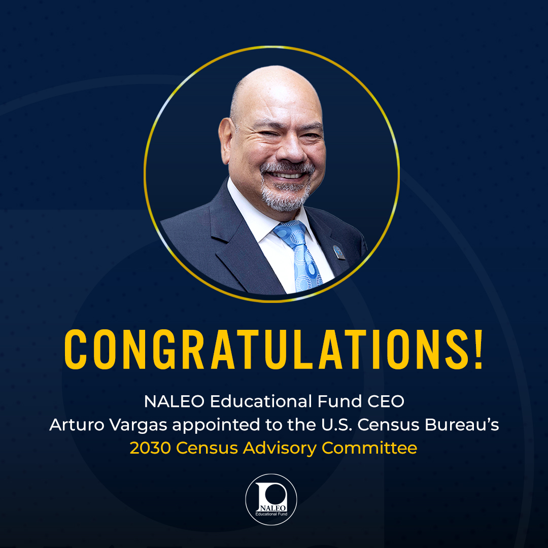 We are proud to share that @ArturoNALEO has been appointed to the #2030Census Advisory Committee!

Given the undercount of Latinos in the last census, a strong and experienced Latino voice will be crucial to ensure the most accurate count of Latinos & all persons in Census 2030.