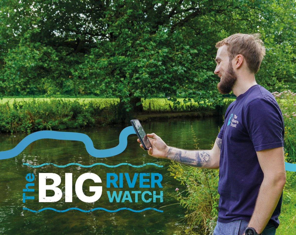 ⏰ One month until the #BigRiverWatch! Between 3rd-6th of May, we're inviting everyone in the UK and Ireland to spend just 15 minutes of their bank holiday weekend helping us gather crucial data on #river health. ➡️ theriverstrust.org/big-river-watch #stateofourrivers #togetherforrivers