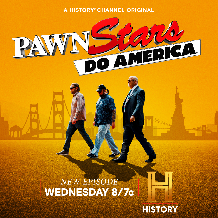 Your favorite Pawn Stars are back! The midseason return of Pawn Stars Do America airs Wednesday, April 3rd at 8/7c on The @HISTORY Channel.