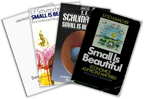 One of our favorite books in the BSci library 📚 If you haven't had a chance, highly recommend reading 'Small is Beautiful: Economics as if People Mattered' by E.F. Schumacher🤓 For the book's 50th birthday🎂@Center4NewEcon is offering a free study guide: centerforneweconomics.org/envision/libra…