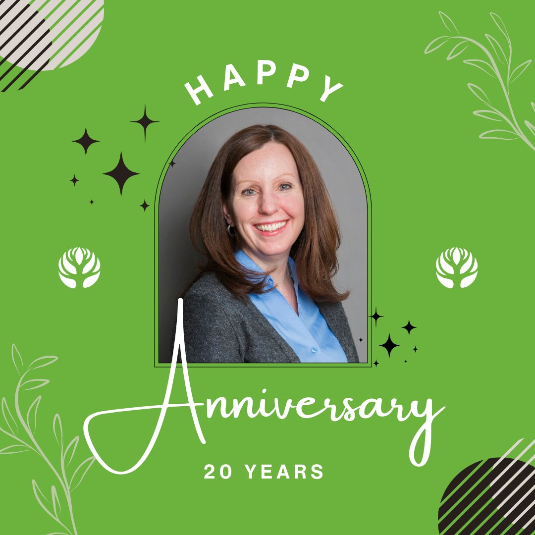 We're celebrating the 20th anniversary of our Director of Grants, Lori Runciman at the Foundation. Thank you, Lori, for 20 years of hard work, dedication, and care for London & Middlesex County, and thank you in advance for the more to come. What an inspiring milestone!