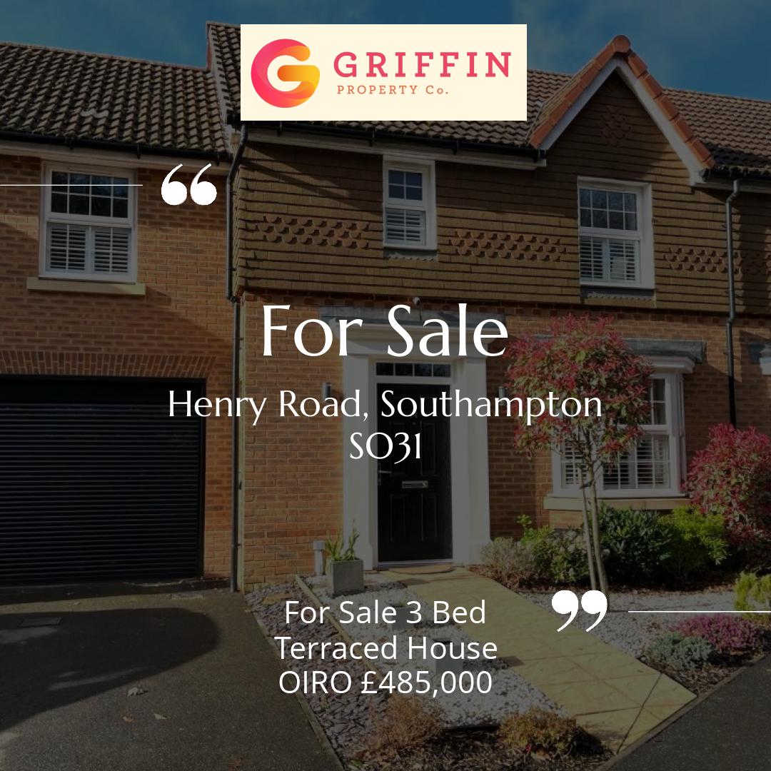 FOR SALE Henry Road, Southampton SO31

OIRO £485,000

Arrange your viewing today! 
griffinproperty.co/find-a-property

#property #properties #onlineestateagent #estateagentsuk #estateagents #estateagency #sellmyhousefast #sellmyhouse #sellmyhome #lettingsagents
