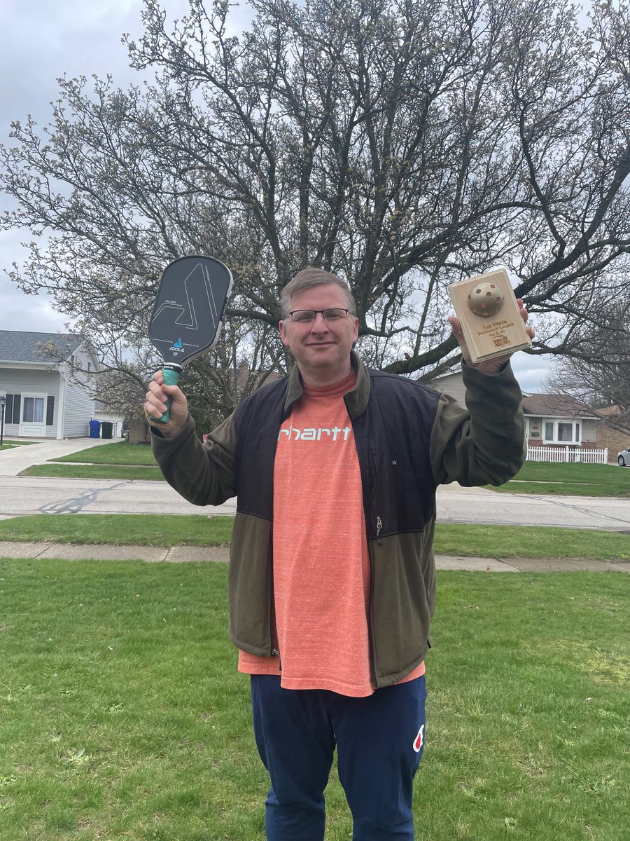 ClevelandLeader's tweet image. I can now add #PickleballChampion to my list of life accomplishments lol