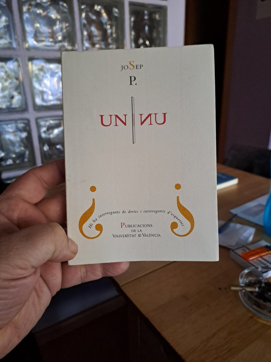 #unnu, de #joseppalàcios, @PublicacionsUV @CatedraFuster @UV_EG @Institut_IIFV #poesia #poesiacatalana #poesiavalenciana #llibres #lecturarecomanada