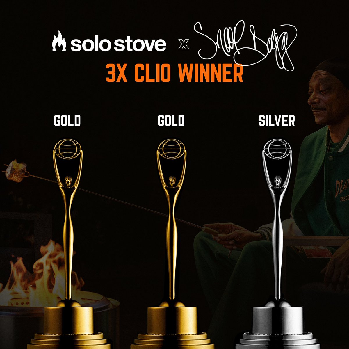 We have an announcement… “Snoop Dogg Goes Smokeless” is a 3x Clio winner! We’re honored to celebrate this win with @MartinAgency and @SnoopDogg. There’s so much more to come!