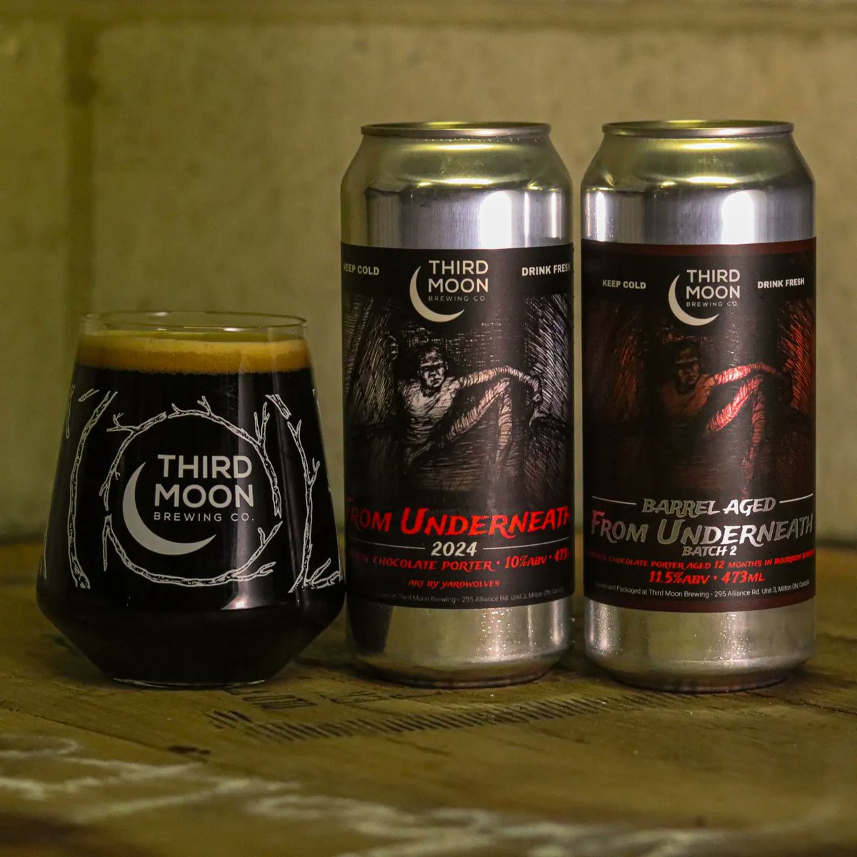 First releases this week are a couple of imperial chocolate porters - From Underneath and Barrel Aged From Underneath! See our Instagram for full details 🍻