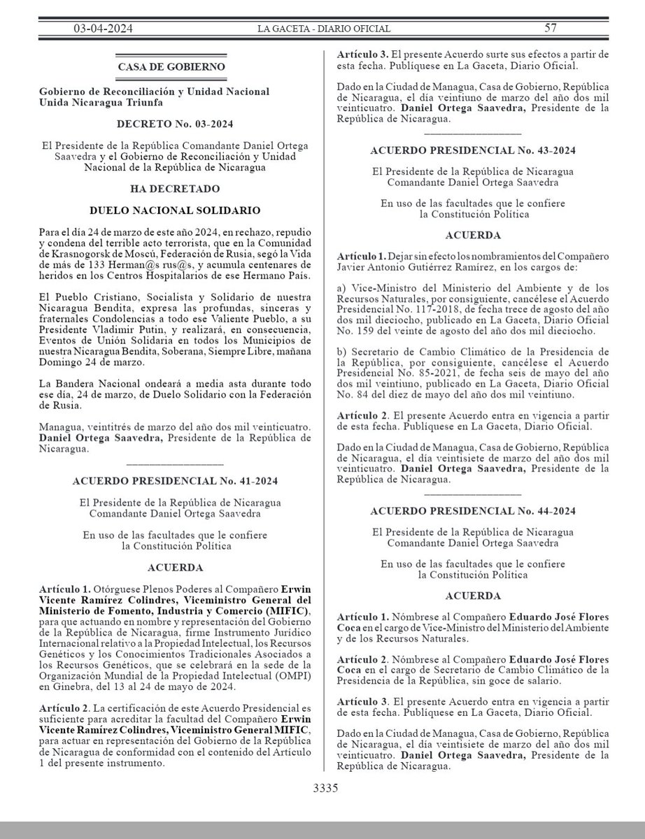 AmaruRuiz's tweet image. El régimen #OrtegaMurillo hoy destituyó a Javier Gutierrez vice ministro del @MarenaNicaragua y secretario presidencial para cambio climático, además era el co-presidente suplente del Fondo Verde del Clima. Las razón podría ser un pasada de cuentas por el fracaso de #BioClima.