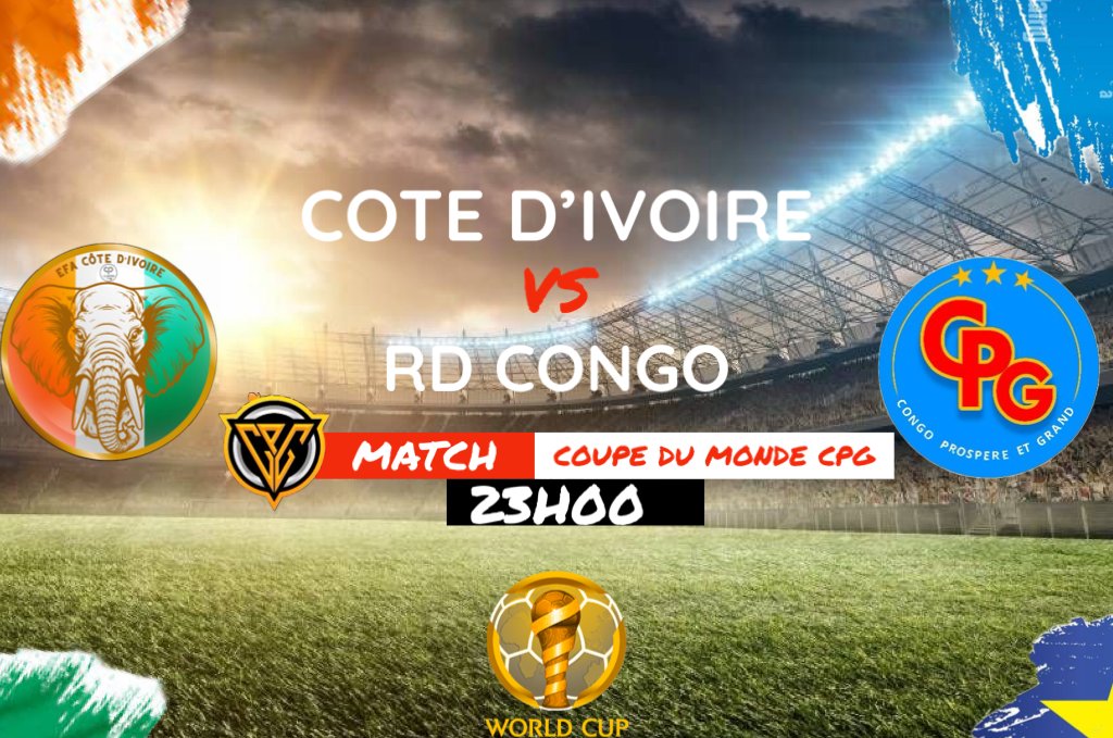 🚨 Calendrier 🚨 Voici le programme de ce soir dans les phases de poules de coupe du monde 22h00 🆚 Irlande du Nord 22h30 🆚 Bermuda 23h00 🆚 @RDCongo_eSport RDV sur notre chaîne Twitch à partir de 21h40 twitch.tv/sarkalash?sr=a Bonne chance à nos adversaires du soir 🏆🇨🇮🔨